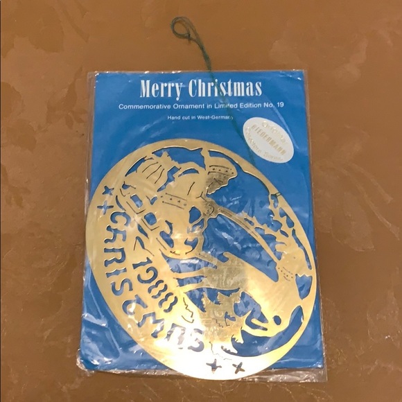 Biedermann Holiday Biedermann Vintage Brass Christmas Ornament 988